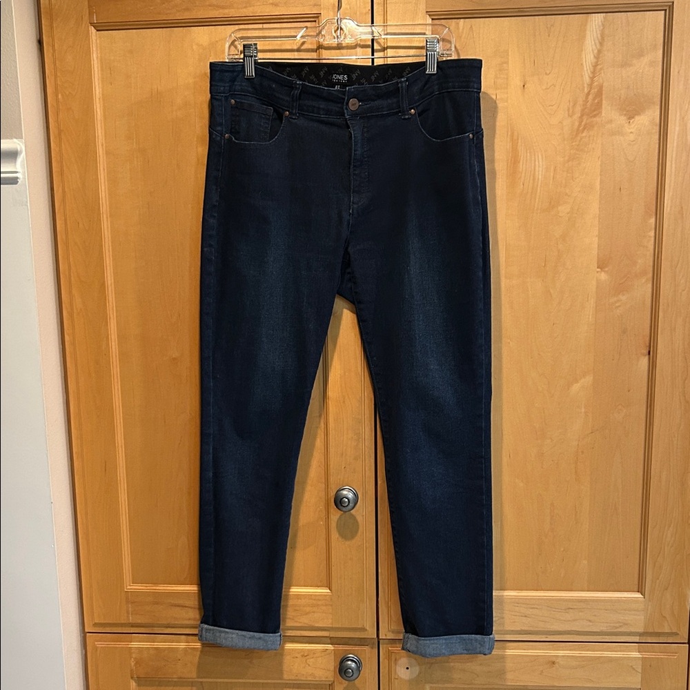 Jones New York Dark Blue Straight Leg Jeans